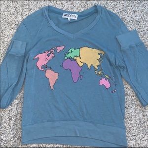 Wildfox | Sweaters | Around The World World Map Sweater | Poshmark